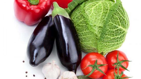 баклажаны, помидоры