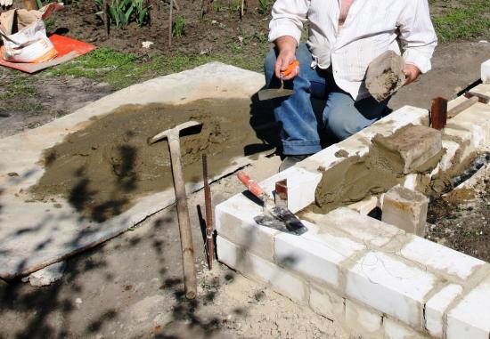 кладка кирпичной стены