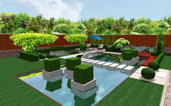 планировка ландшафтного дизайна