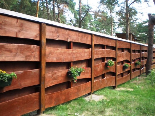 Забор из горбыля