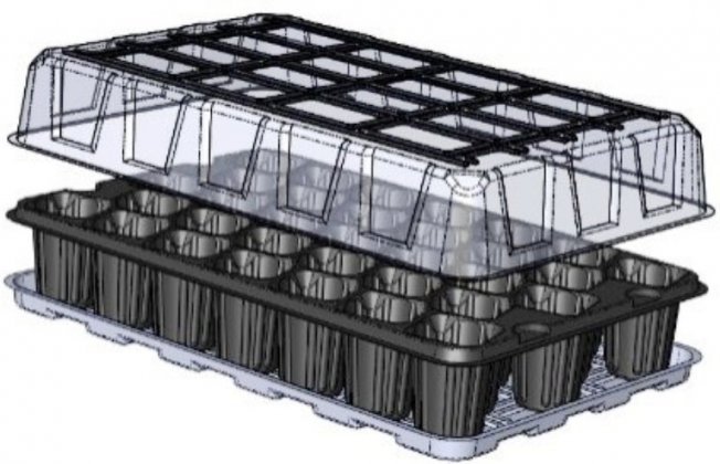 Пластиковые кассеты с крышкой