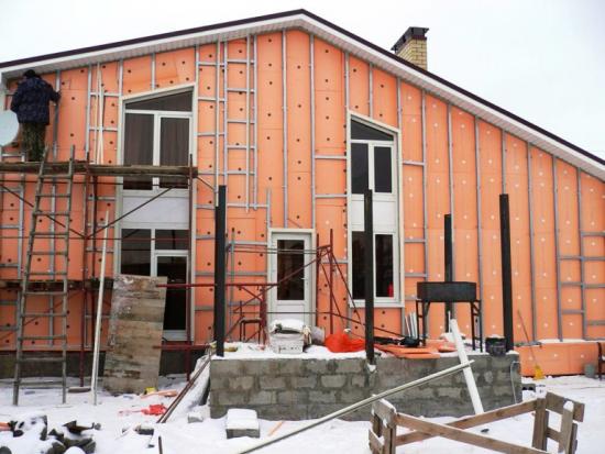 утепелние дома полистиролом снаружи